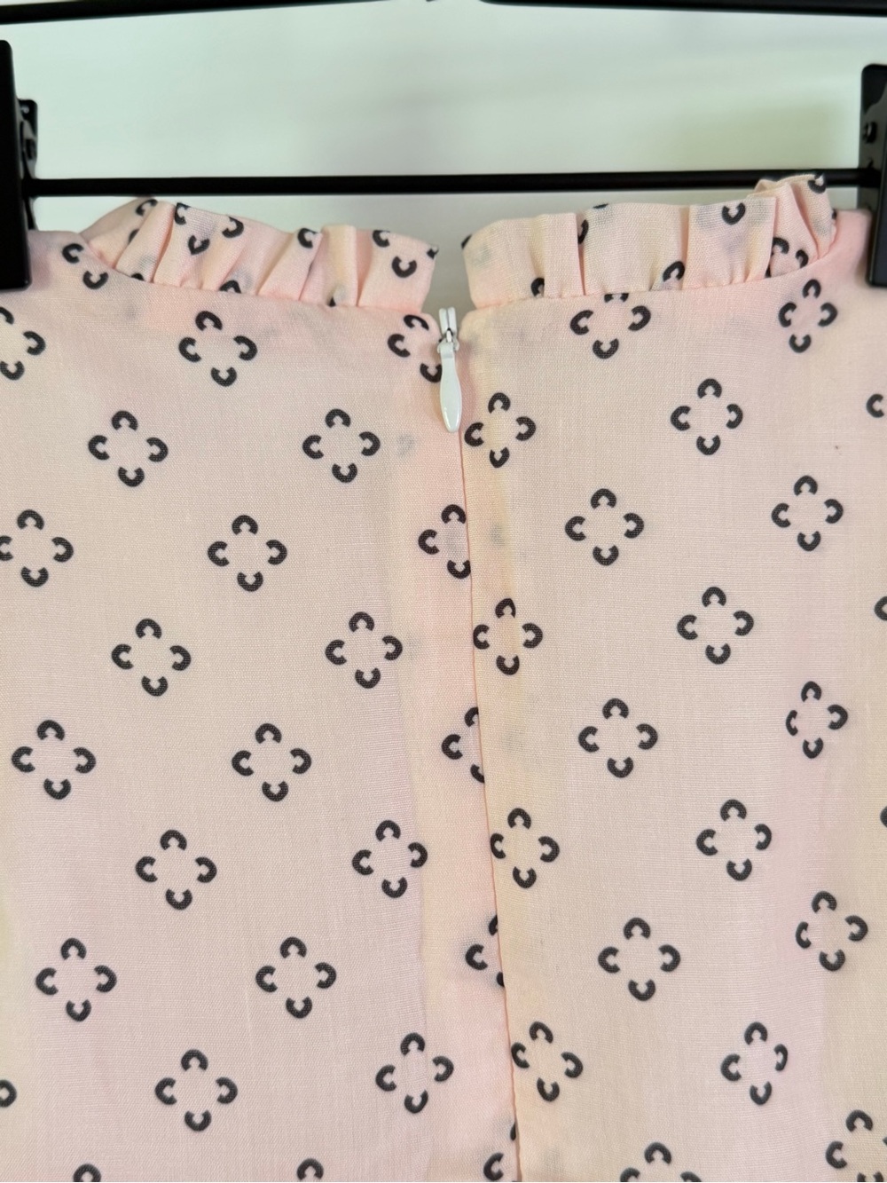 Boutique Girls Pink Ruffle Dress Shorts Matching Set Size 2 Tiered Geometric NWT - Picture 8 of 12